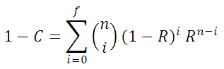 Sample Size Calculator Binomial Reliability Demonstration Test