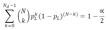 Equation to calculate binominal upper confidence interval