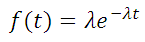 Exponential Distribution PDF Equation